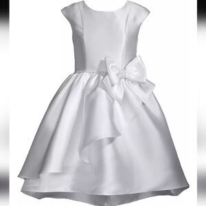 Iris & Ivy Girls Cascade High-Low Communion Flower Girl Dress NWOT Size 10 White